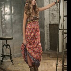 Ralph Lauren Denim & Supply Boho Embroidered Maxi Dress